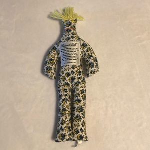DAMMIT DOLL White w/ Floral Fabric